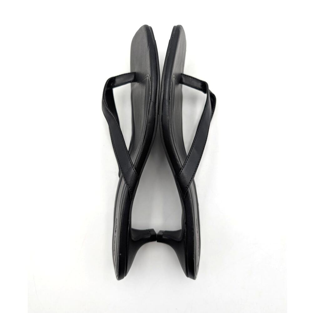 Open Edit Tori Slip-On Kitten Heel Sandal Women's Black Size US9-9.5 - Picture 9 of 10